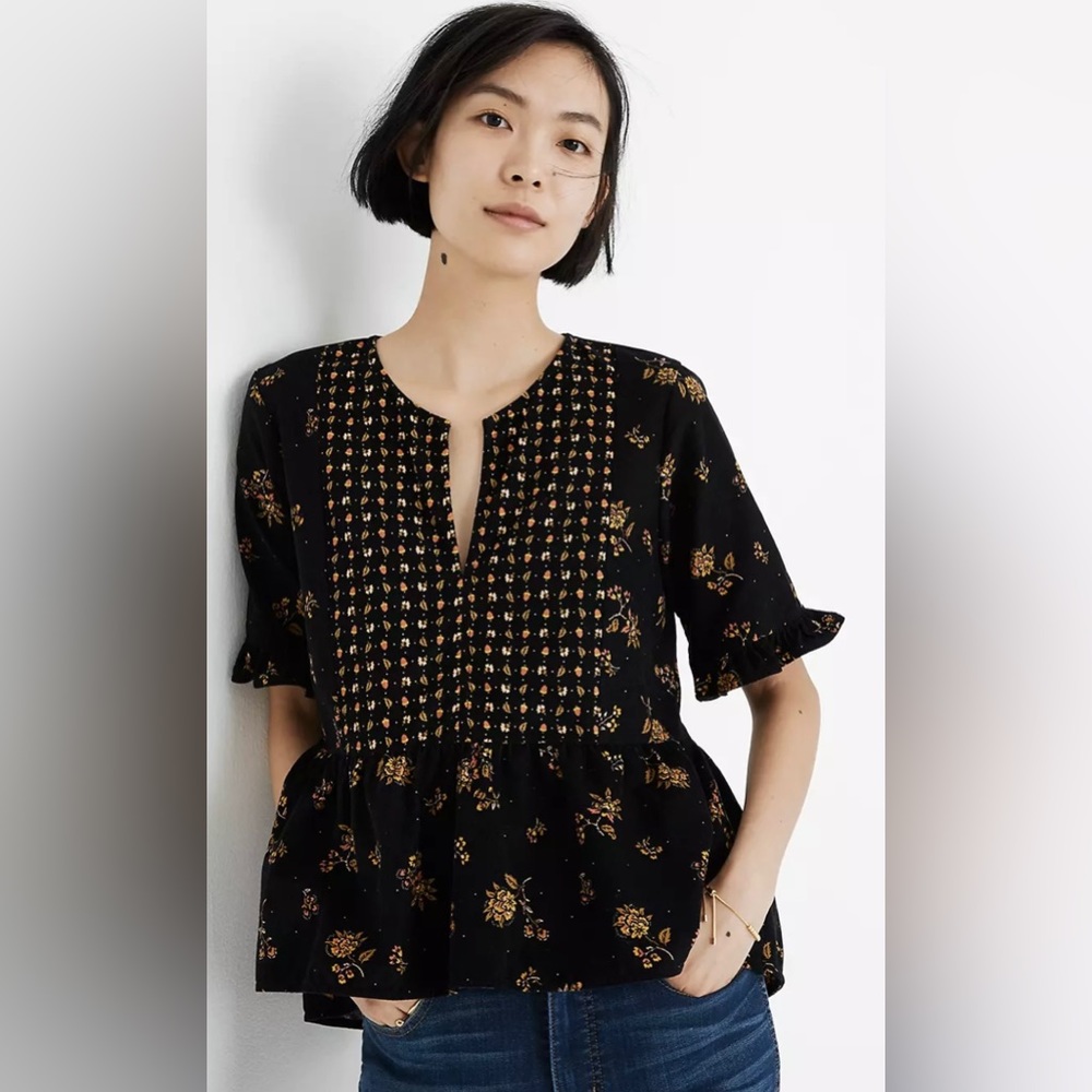 Corduroy Acorn Foulard Top